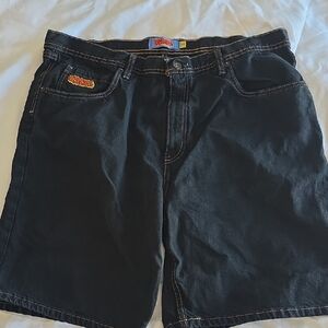 Empyre Black Denim Shorts